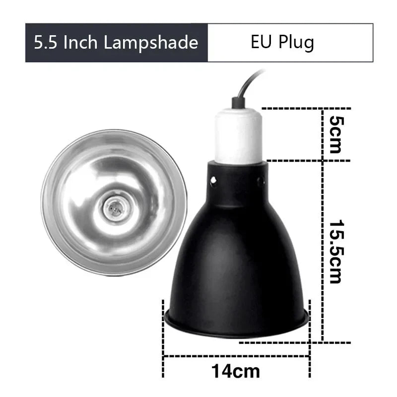 5.5 Inch Reptile Lamp Cap Tortoise Lizard Snake Terrarium – 7 Colors