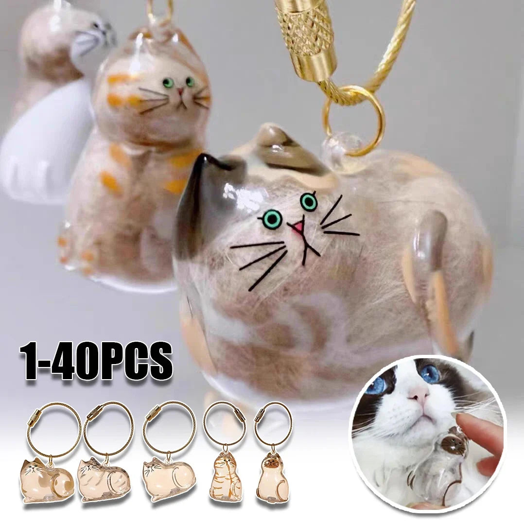 Cute Transparent Cat Fur Display Capsule Toy - MyPetDollar.com