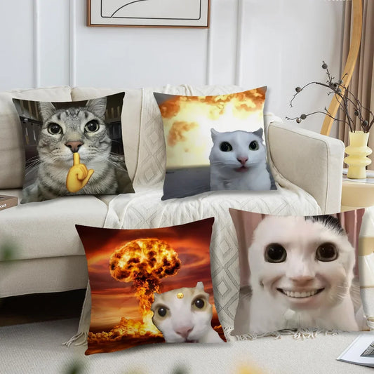 Cushion Cover Comfort Soft Cat Funny - MyPetDollar.com