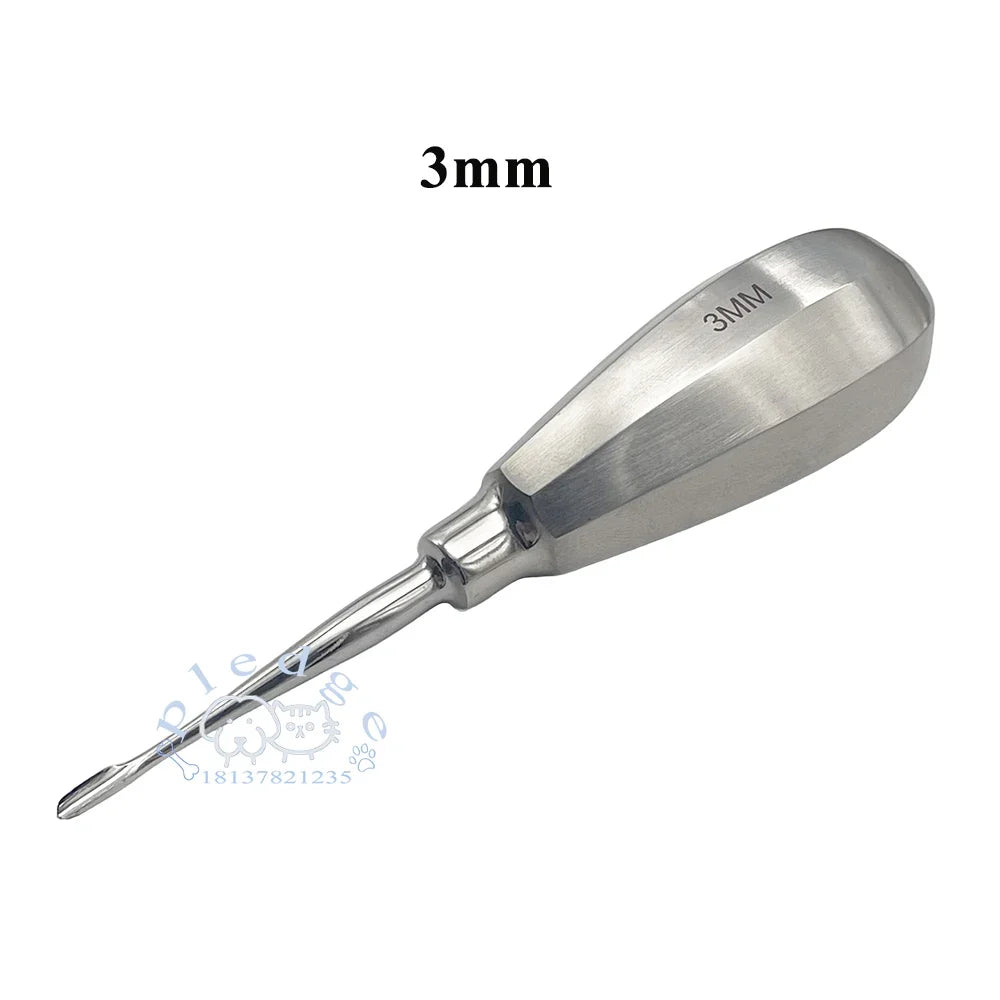 Dog & Cat Short Handle Dental Elevator Straight Winged – 10 Colors