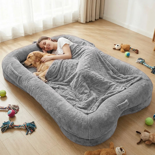 Portable Human Dog Bed Washable Large Size - MyPetDollar.com