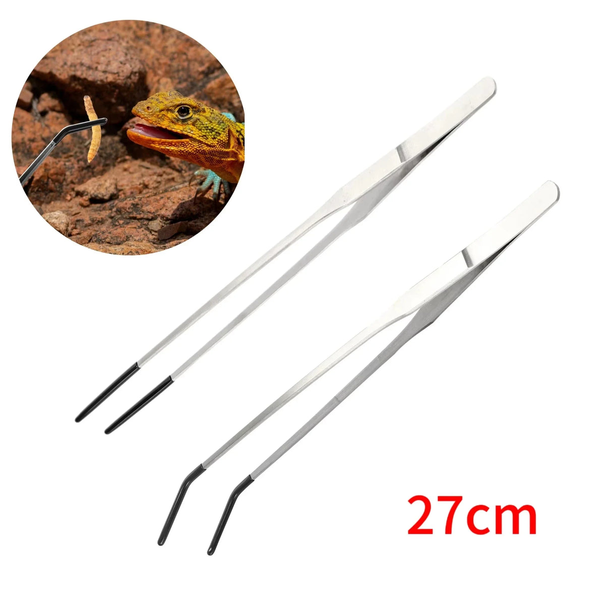 2pcs Bent Tip Tweezers For Crafts Stainless - MyPetDollar.com