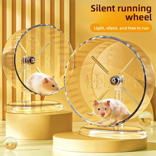 Silent Transparent Hamster Running Wheel - MyPetDollar.com