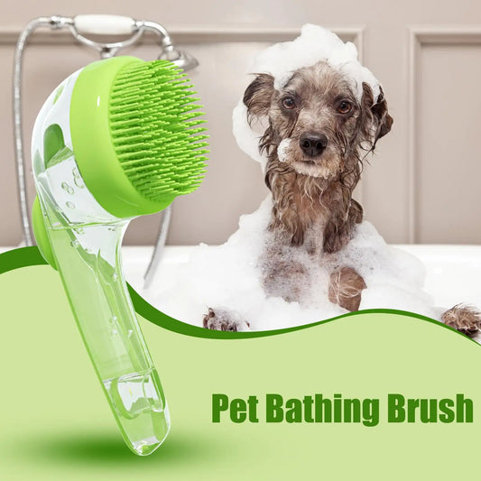 Portable Pet Dog Shampoo Brush Soft Silicone - MyPetDollar.com