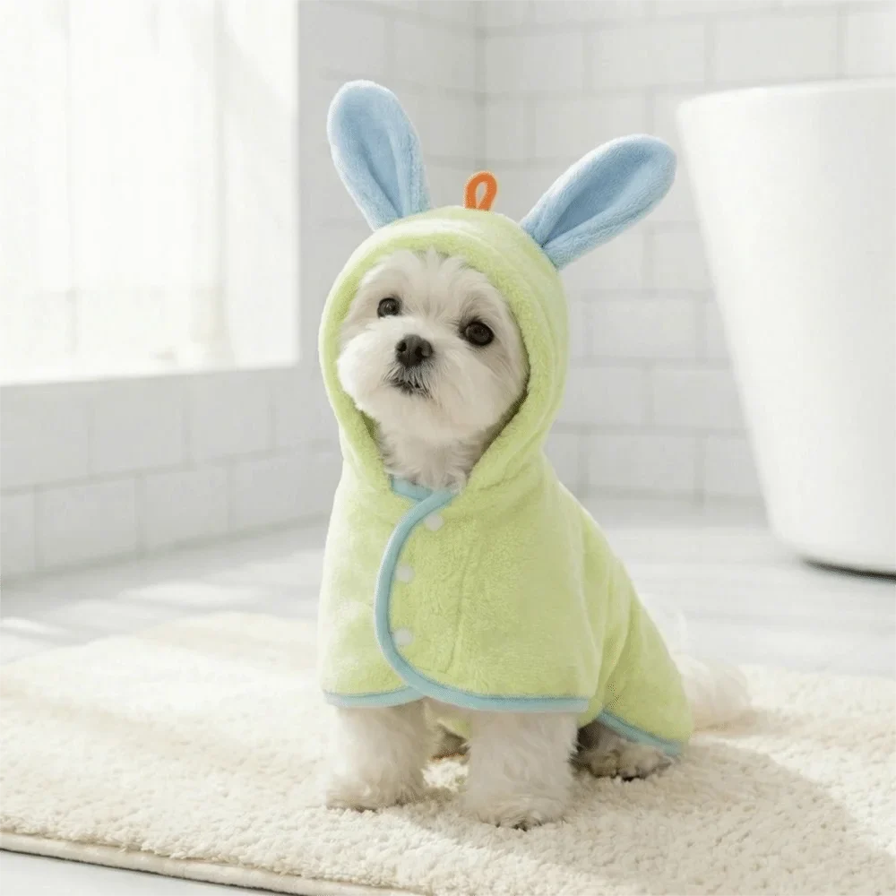 Rabbit Ear Design Super Absorbent Dog Hooded - MyPetDollar.com