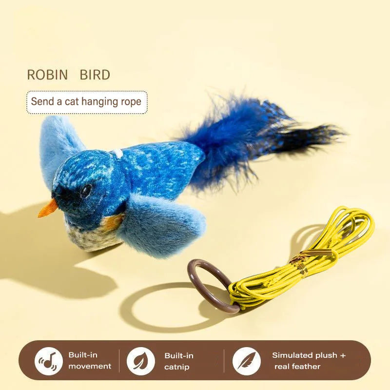 Plush Simulation Bird Cat Toys