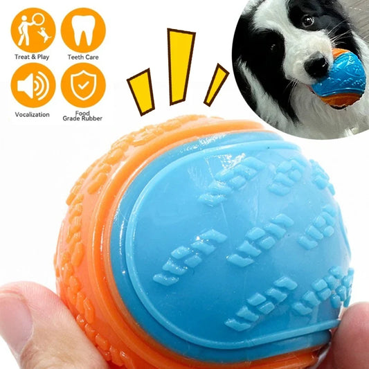 Dog Squeaky Balls Toy Dog Soft TPR Chew Toy - MyPetDollar.com