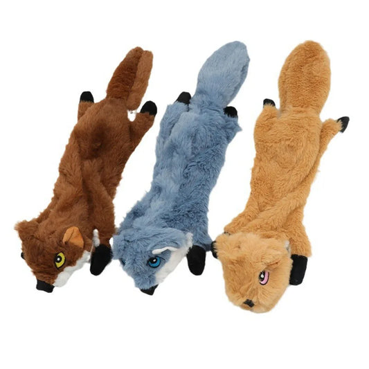 New Plush Squirrel Dog Toy - Squeaky - MyPetDollar.com