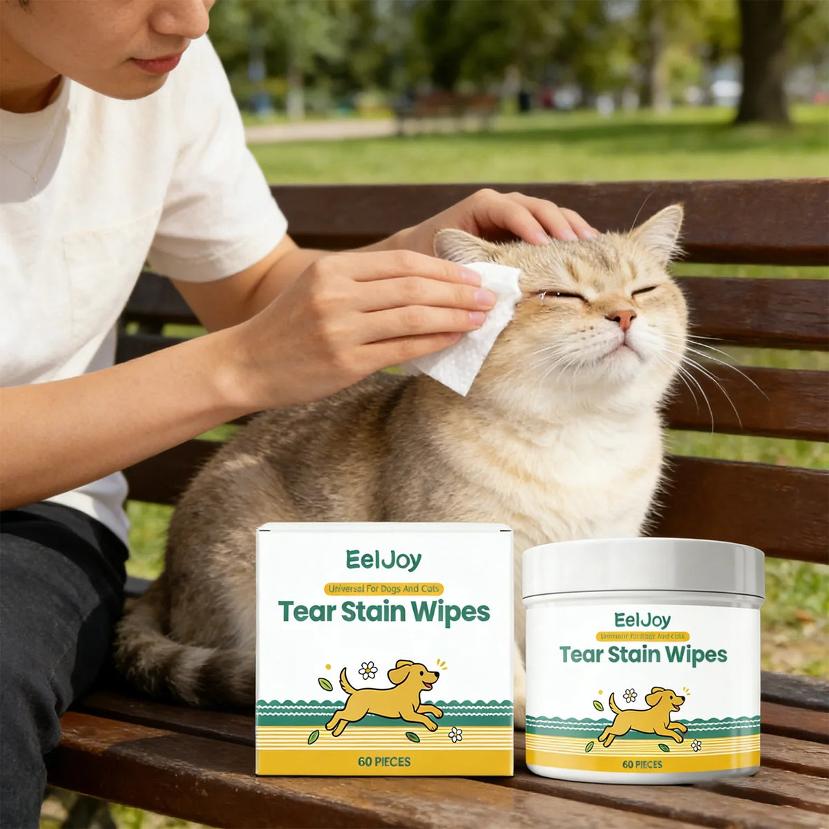 60 Pcs Pet Tear Stain Remover Wipes for Dogs - MyPetDollar.com