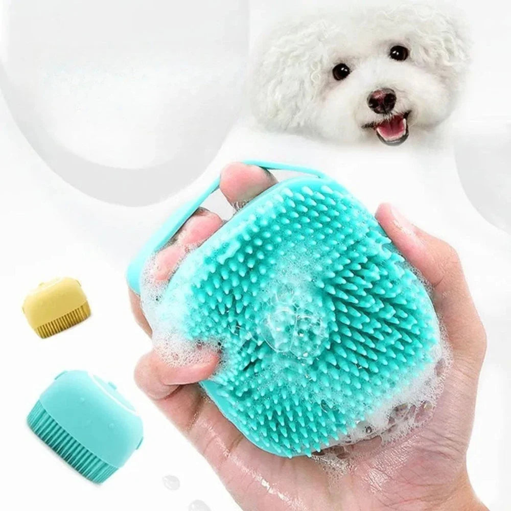 Pet Silicone Bath Brush Functional Beauty - MyPetDollar.com