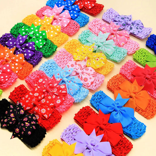 50PCS Bulk Pet Dog Bowties Dot Solid Flower - MyPetDollar.com