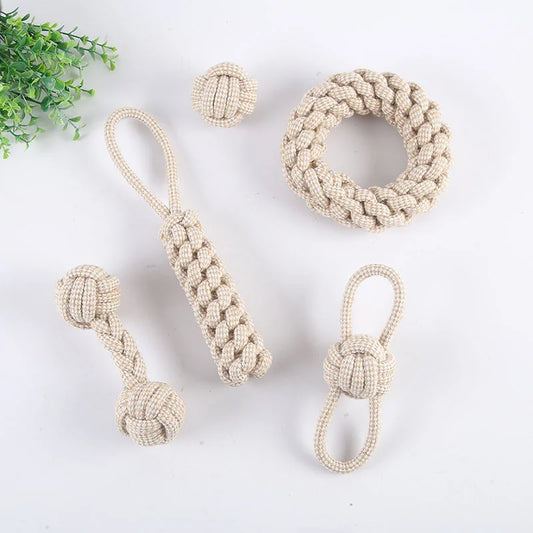 Cat Dog Knot Toy Cleaning Teeth Grinding - MyPetDollar.com