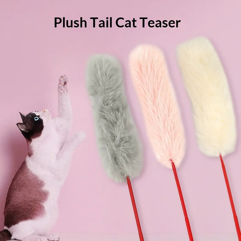 1/3Pcs Plush Tail Cat Toy Stick Cat Wand - MyPetDollar.com