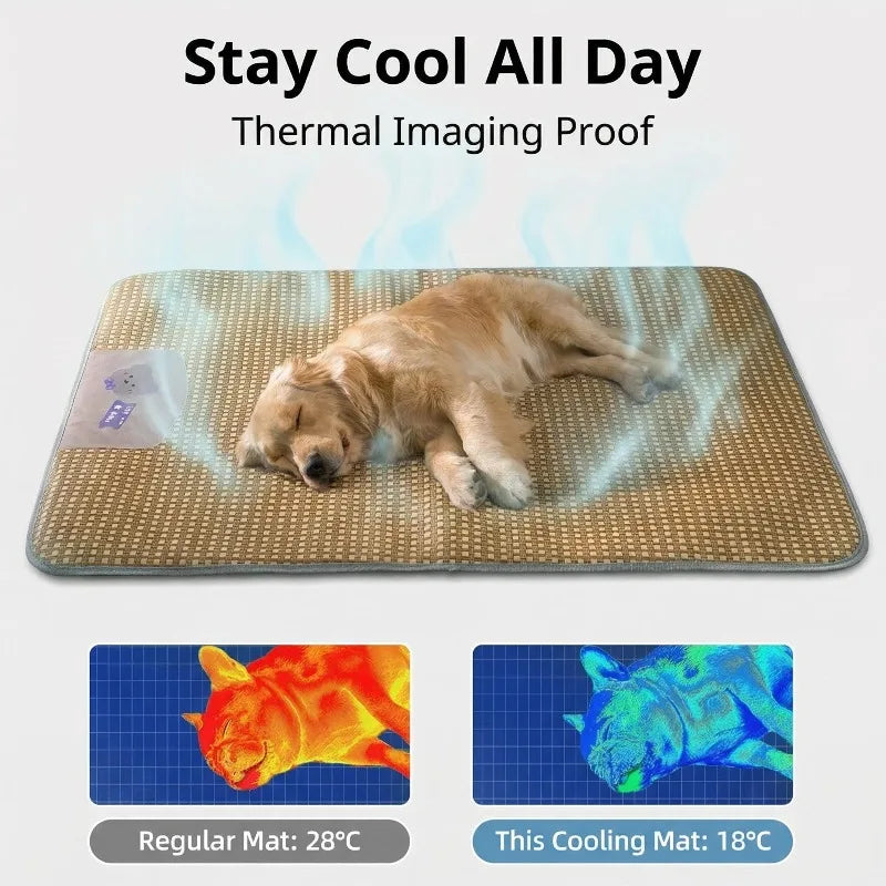 Pet Cooling Mat for Dogs Cats, Breathable - MyPetDollar.com