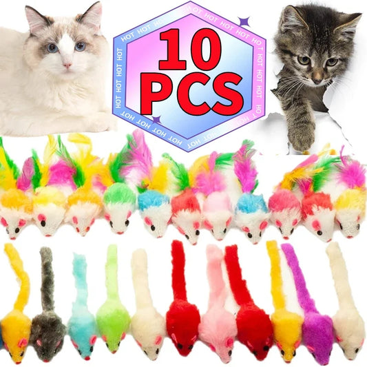 1PC-10PCS Cat Mice Toys False Mouse Cat Toy - MyPetDollar.com