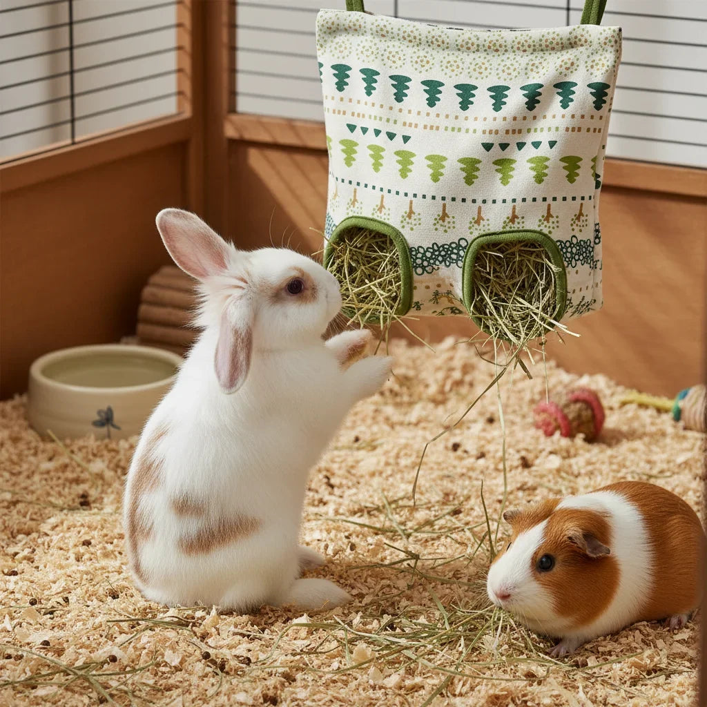 Hay Bag Hanging Pouch Feeder Holder Feeding - MyPetDollar.com