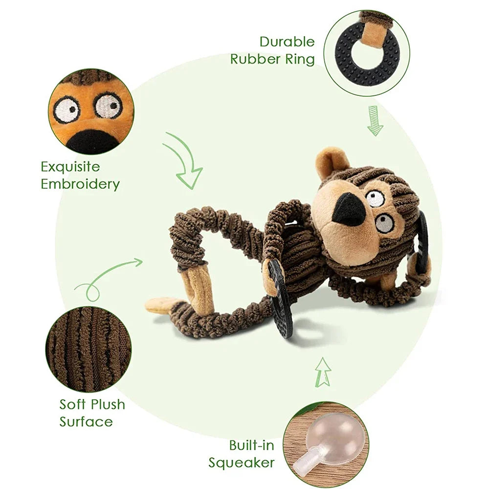 Squeaky Puppy Toys Plush Puppy Chew Toys for - MyPetDollar.com