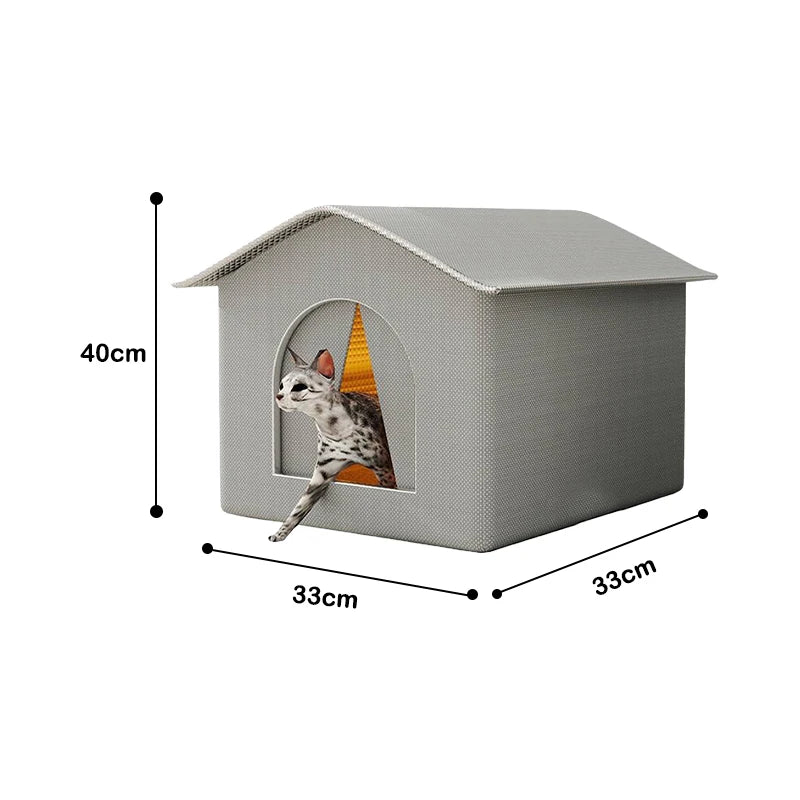 Waterproof Outdoor Pet House Thickened Cat Nest – 6 Colors