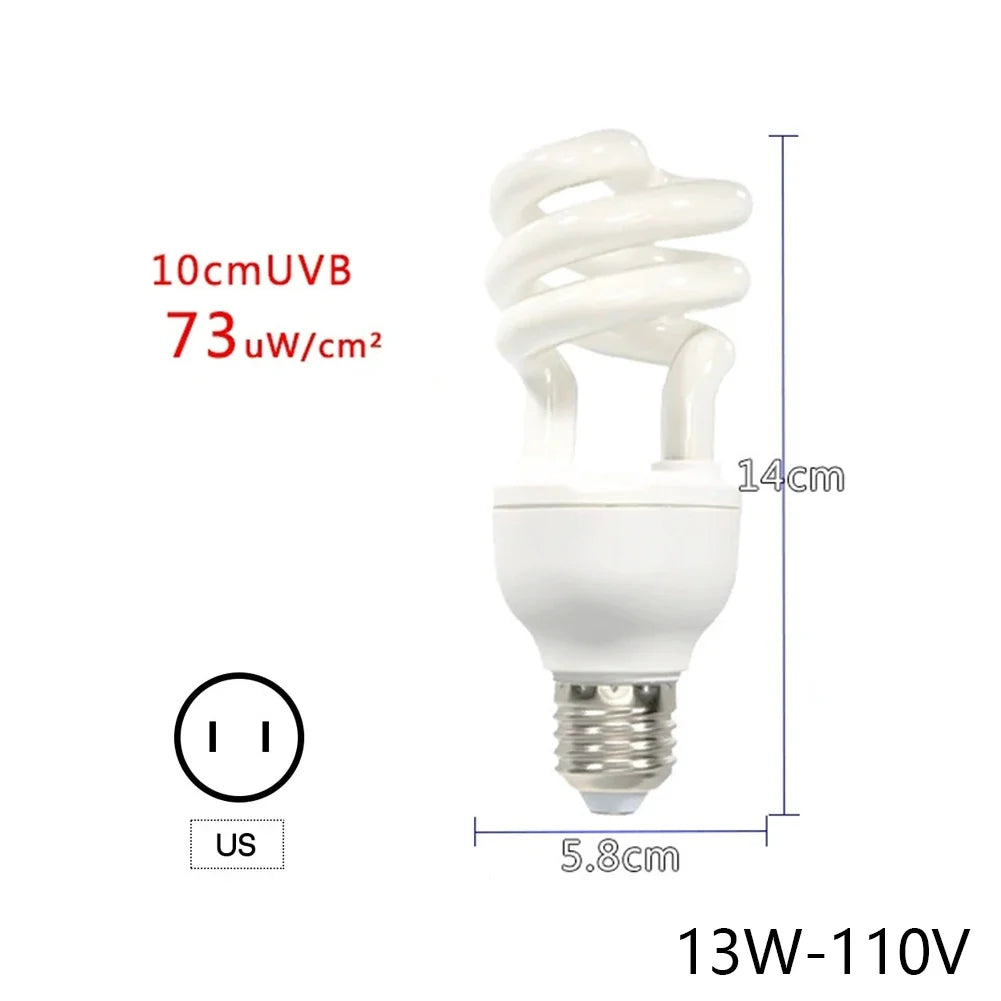 UVB 5.0 10.0 Reptile Heating Lamp13W 26W UVB - MyPetDollar.com