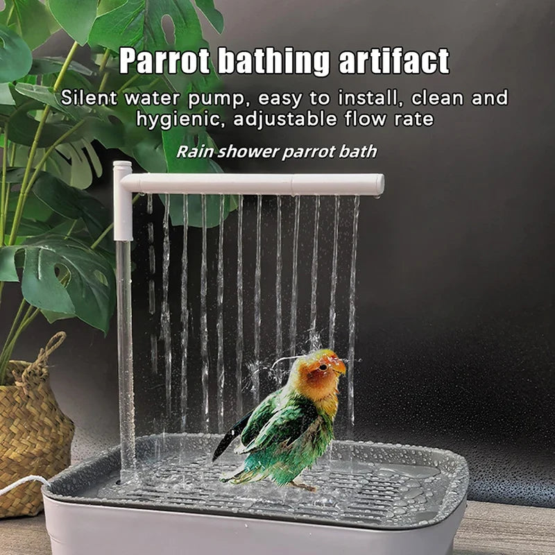 New Automatic Parrot Bird Bath Tub USB - MyPetDollar.com