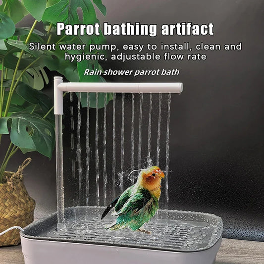 New Automatic Parrot Bird Bath Tub USB - MyPetDollar.com