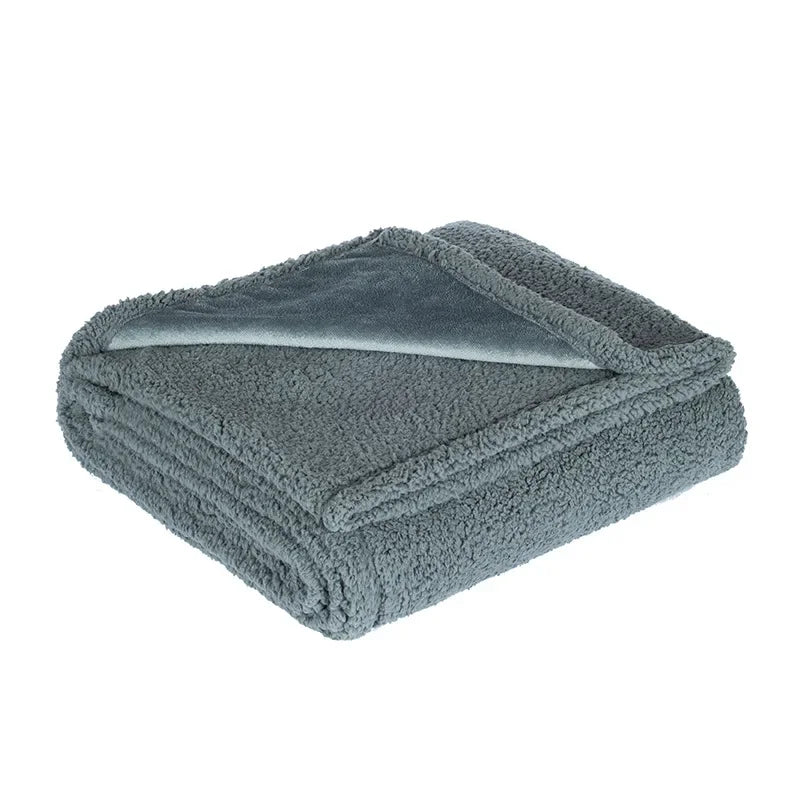 Waterproof Fleece Bed Blanket Plush Soft - MyPetDollar.com