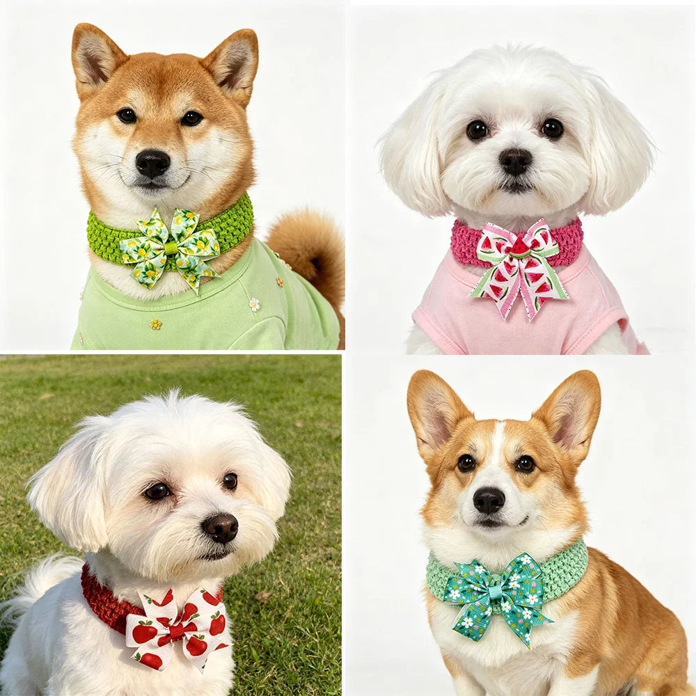 30pcs Pet Grooming Dog Bowtie Spring Summer - MyPetDollar.com
