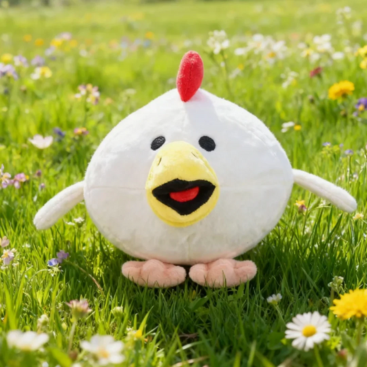 Soft Kawaii Chicken Gun Action Figure Cute White Little Flying Fast
