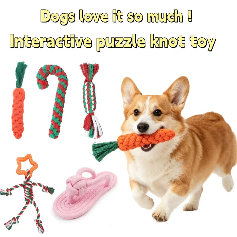 Interactive Pet Chewing Toy for Dogs Cotton - MyPetDollar.com