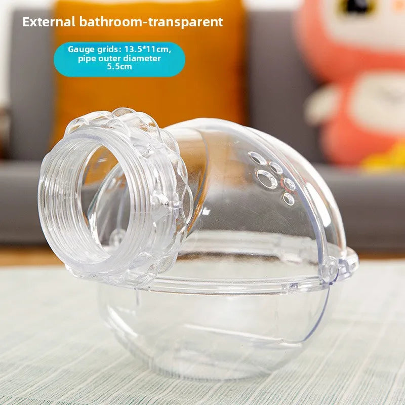Hamster Sand Bath Home Small Animal Toilet Box – Poop Bags, Litter & Cleanup