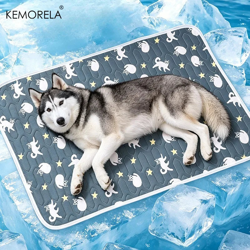 Summer Ice Silk Pet Cooling Mat Waterproof - MyPetDollar.com