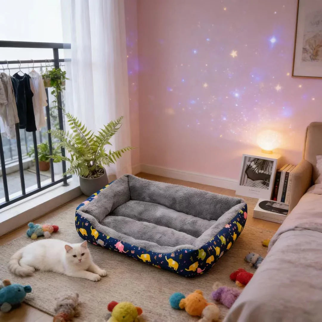 Pet Mattress Gray Soft Dog Bed Warm Sleeping - MyPetDollar.com