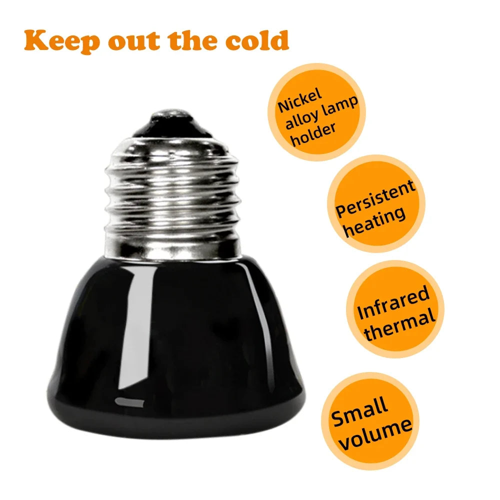 25/50/75/100W E27 Reptile Pet Heating Lamp - MyPetDollar.com