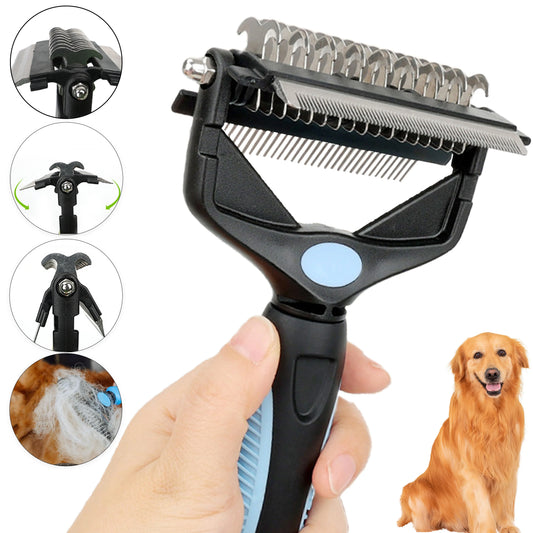 3 In 1 Pet Deshedding Brush Dog Hair Remover - MyPetDollar.com