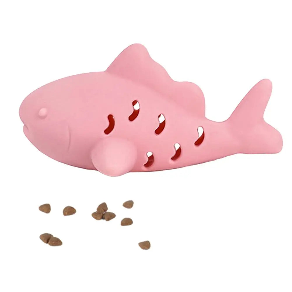 Silicone Interactive Fish Cat & Dog Toy Indoor Bite Resistant Kitten