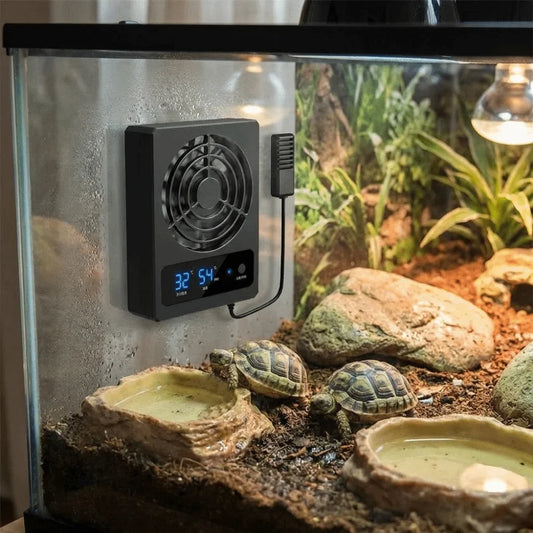 Low Noise Reptile Terrarium Cooling Fan Quiet Powerful Airflow (2 colors)