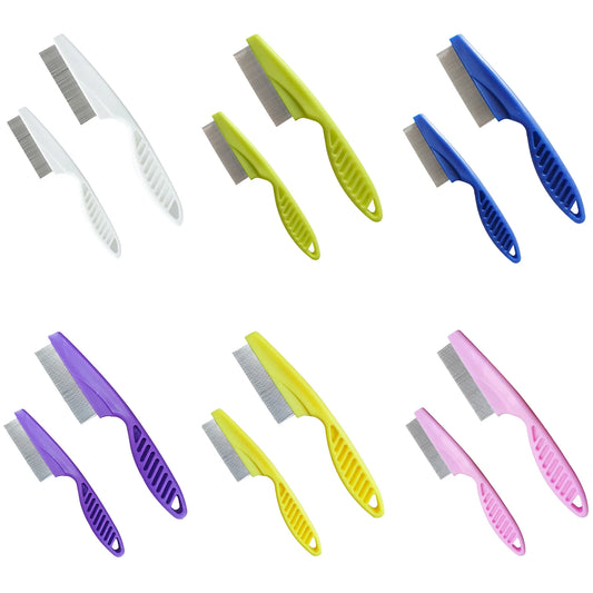2Pcs Pet Massage Comb Stainless Steel Pet - MyPetDollar.com