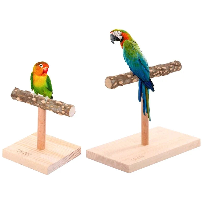 Bird Perch Table Stand Natural Wood Branch - MyPetDollar.com