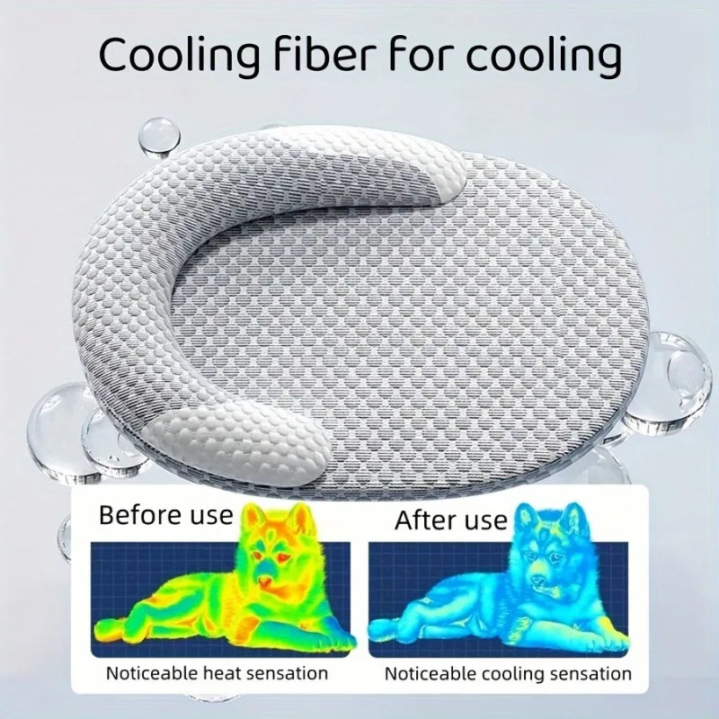 KEMORELA Summer Polka Dot Cooling Dog Bed - MyPetDollar.com