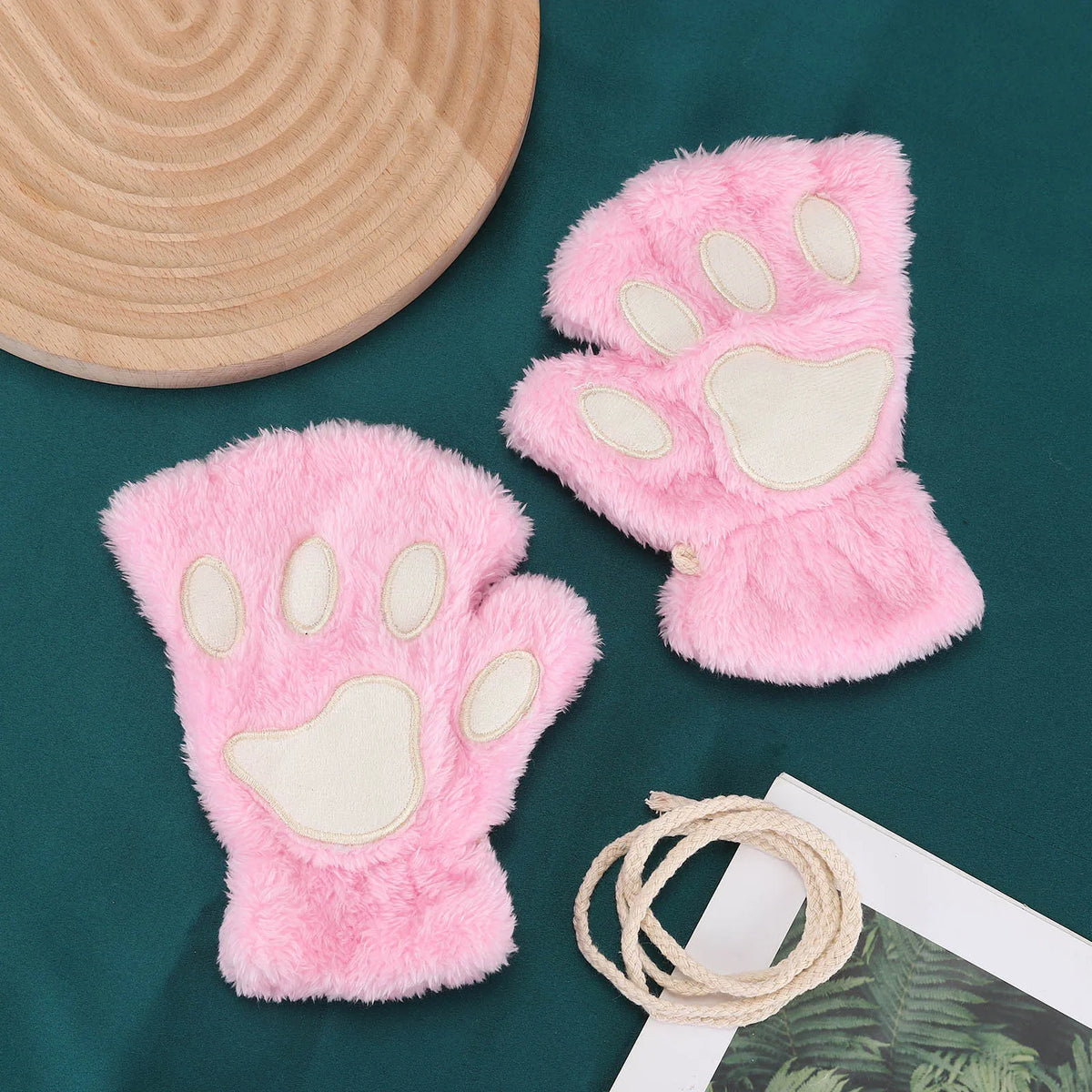 Soft Lovely Plush Cat Claw Paw Gloves – 8 Colors