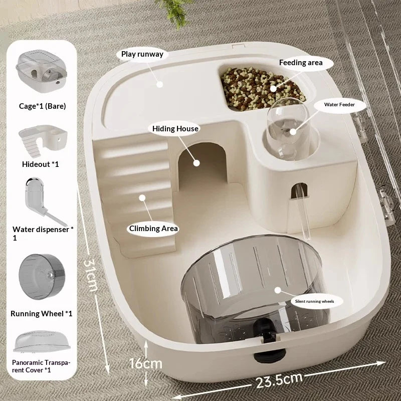 Luxury Large Capacity Hamster Golden Cage
