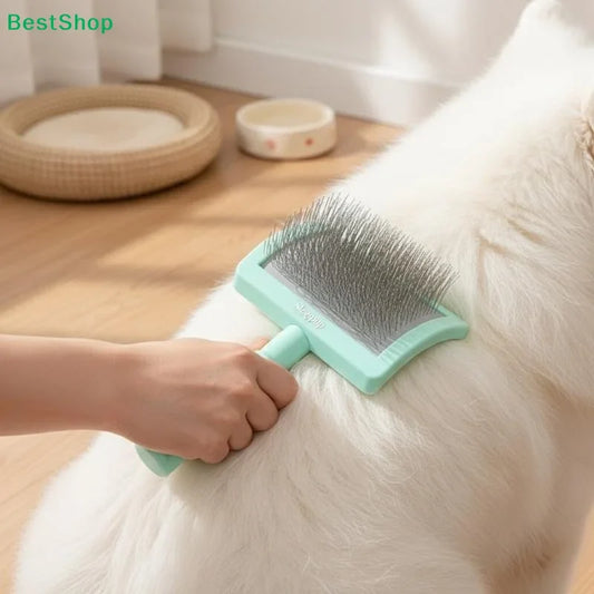 ♫Dog Grooming Comb Arc-shaped Long Needle - MyPetDollar.com