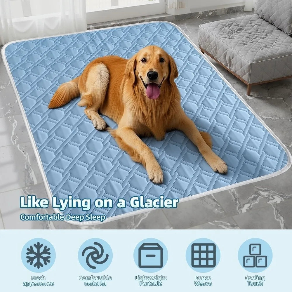 Summer Dog Cooling Mat Ice Slicky Fiber - MyPetDollar.com