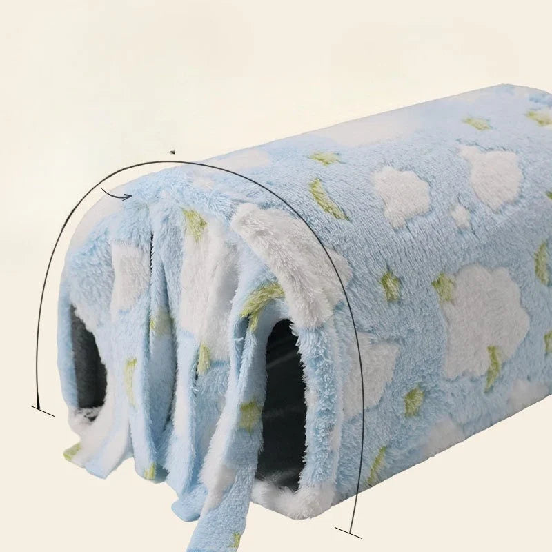 Pet Tunnel Toy Two End Open Tassel Design - MyPetDollar.com