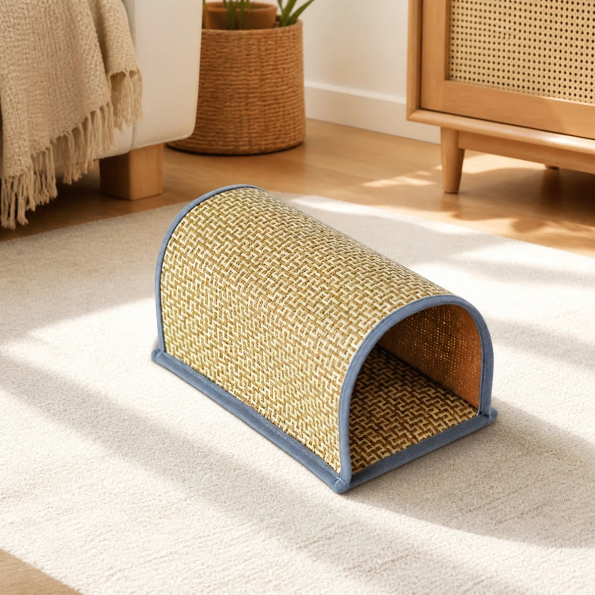 Pet Tunnel with Woven Mat Sturdy Small - MyPetDollar.com