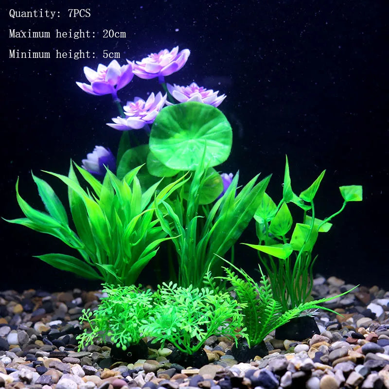 Artificial Water Plant Flower Set Sight of - MyPetDollar.com