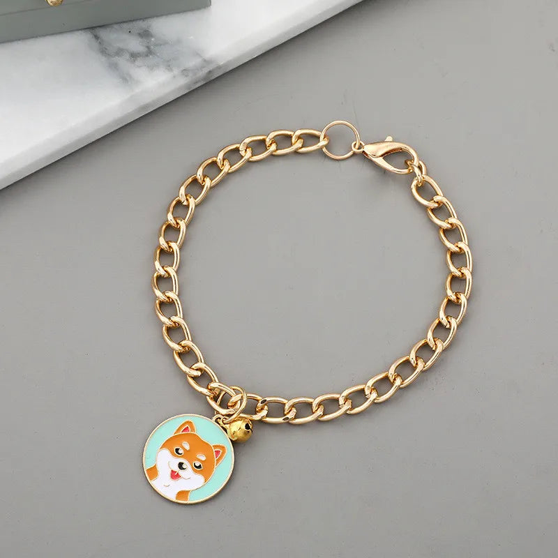 Cute Dog Pattern Pendant Pet Collar with - MyPetDollar.com