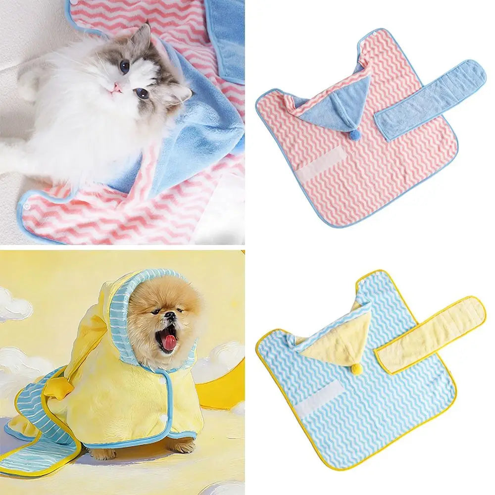 Cute Quick-drying Dog Bathrobe Soft - MyPetDollar.com