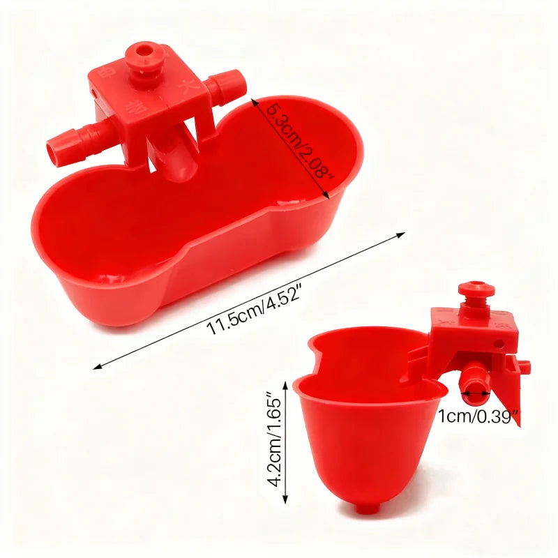 10/20Pcs Chicken Drinker Bowl Water Feeding - MyPetDollar.com