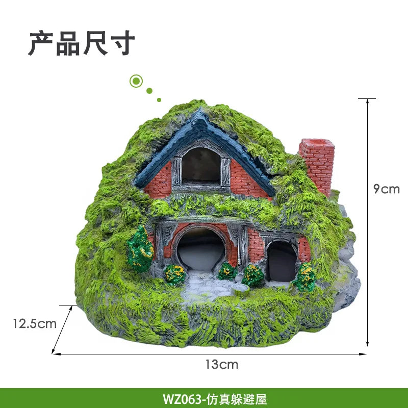 Aquarium decoration hobbit small landscaping - MyPetDollar.com